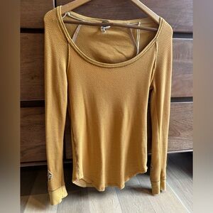 Free People Honeycomb Long Sleeve Top